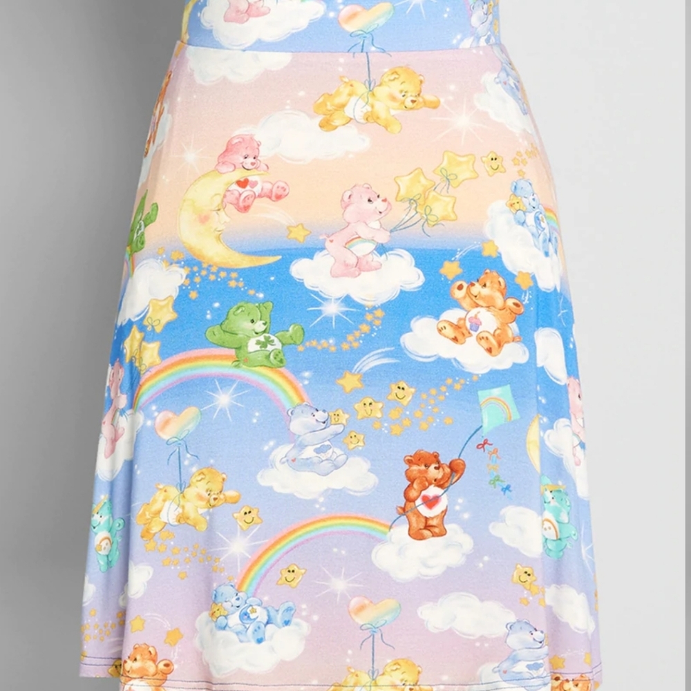 Care bears vintage print skirt xl